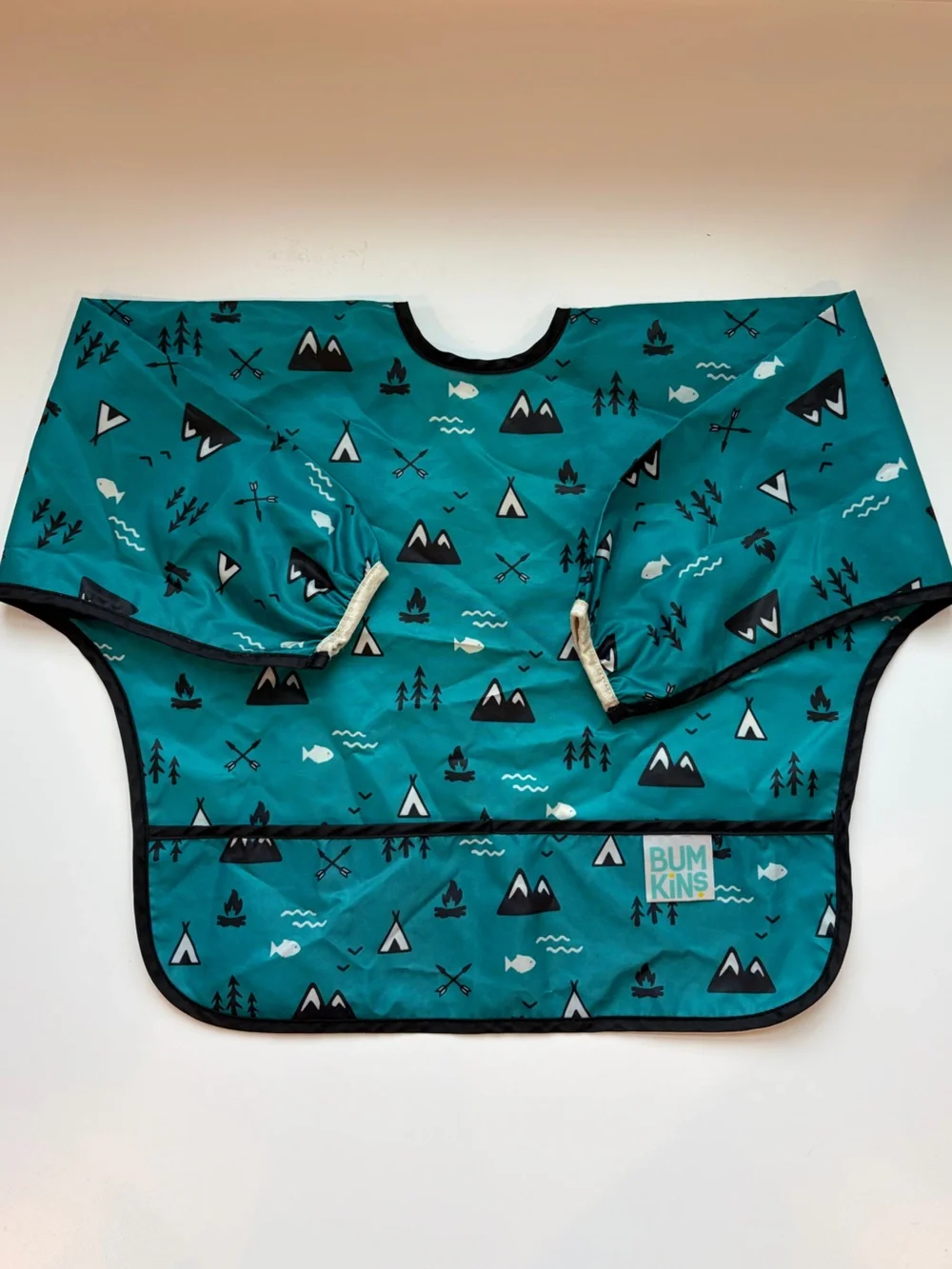 Bumkins Waterproof Sleeved Bibs Bundle of 2 Machine Washable 6-24 months
